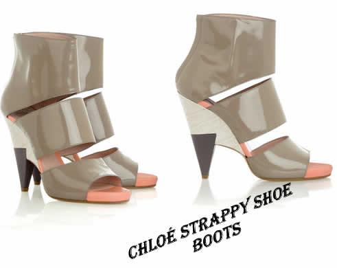 Chloé Strappy shoe boots (£271.50) Vs. Maison Martin Margiela booties 